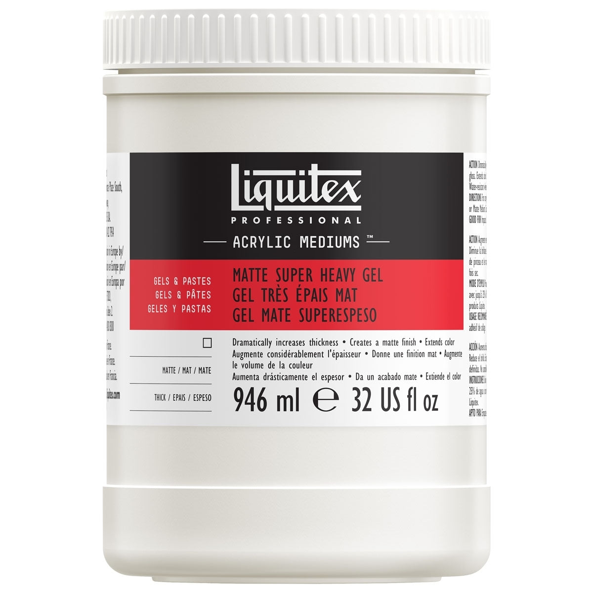 Liquitex - Matt Super Heavy Gel Medium 946ml