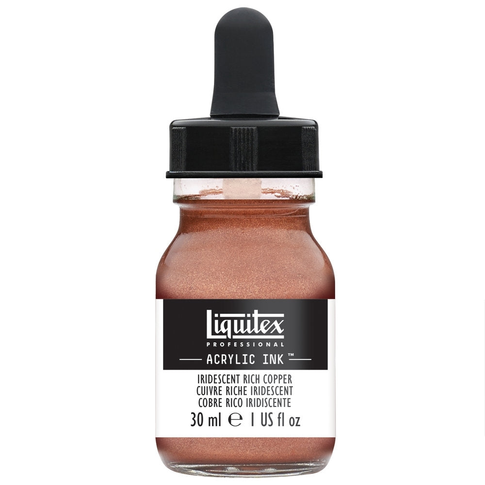 Liquitex - Acryl -inkt - 30 ml iriserend rijk koper