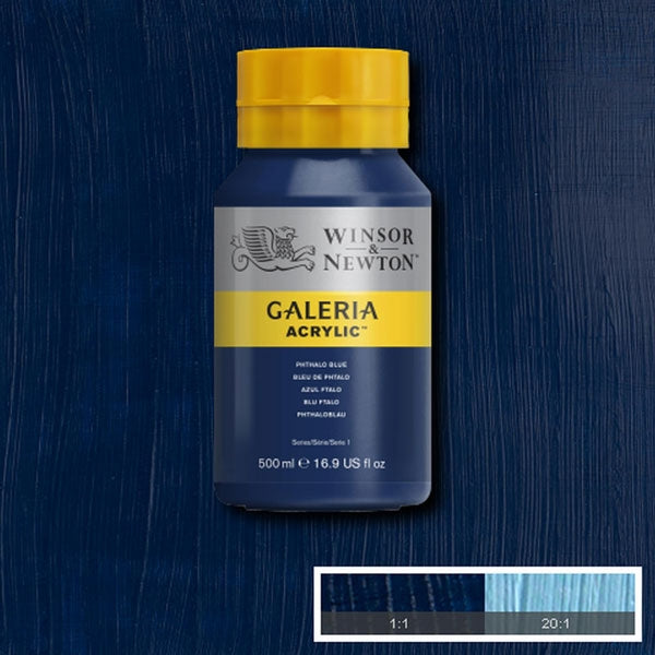 Winsor et Newton - Couleur acrylique de Galeria - 500 ml - Phthalo Blue