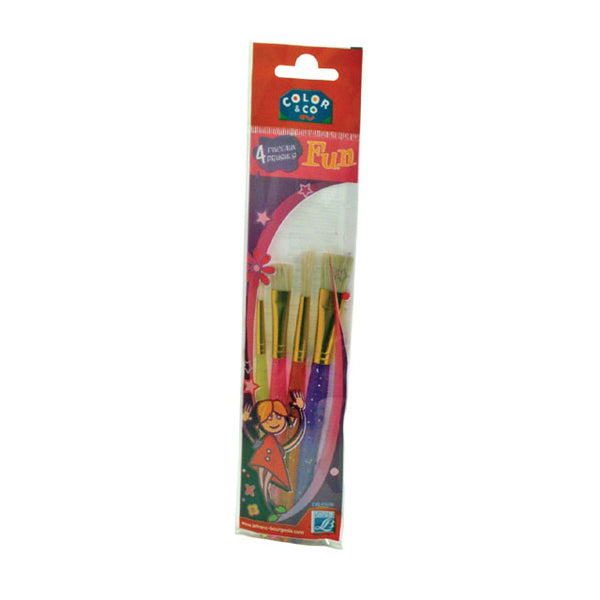 Farbe & Co - Fun Pinsel - Mädchen 4 Pack