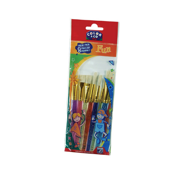 Color & Co - Fun Brush - Value 8 Pack