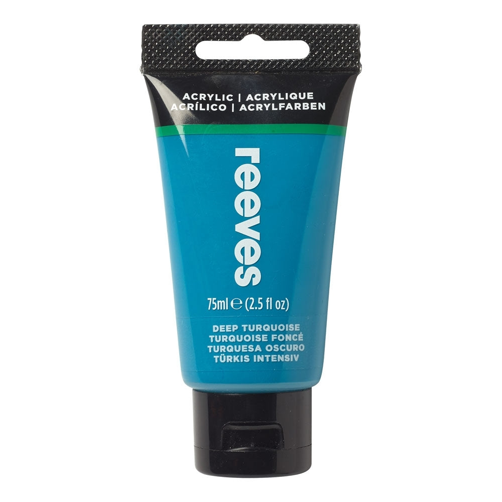 Reeves - Turquoise profonde - Fine acrylique - 75 ml
