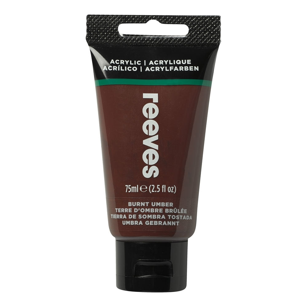 Reeves - Burnt Umber - Fine acrylique - 75 ml