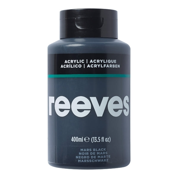 Reeves - Mars schwarz - feines Acryl - 400 ml