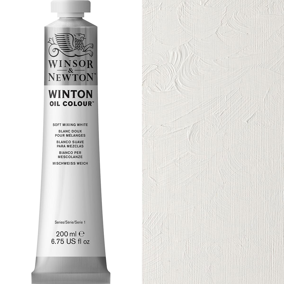 Winsor and Newton - Winton Oil Colour - 200ml - Soft Mixing White (77)