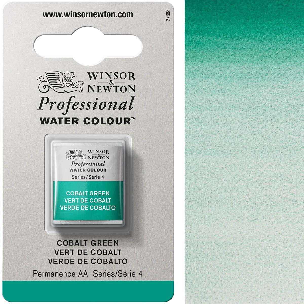 Winsor e Newton - Half Pan - HP - Cobalt Green di Artists Professional