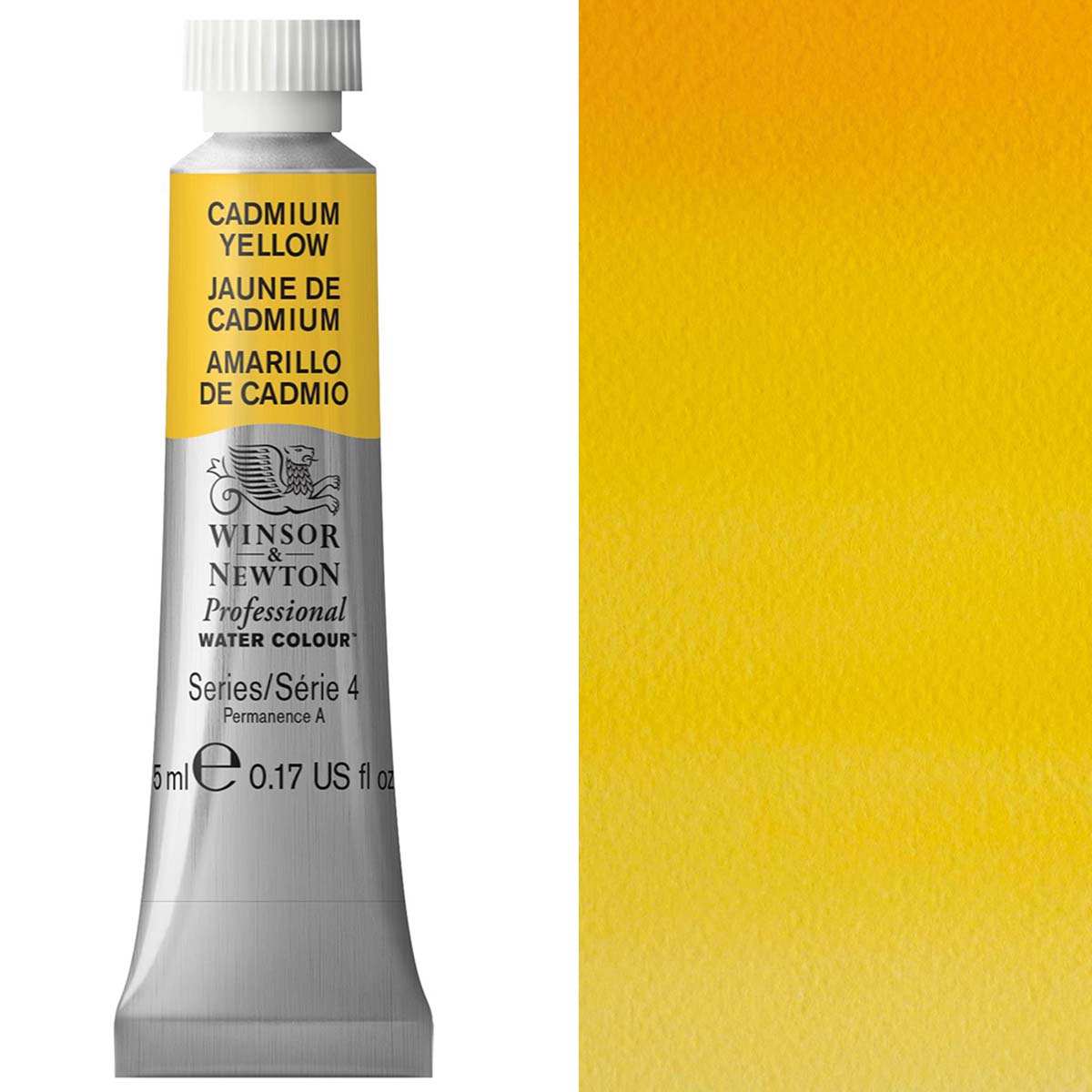 Winsor et Newton - Aquarelle des artistes professionnels - 5 ml - Cadmium Yellow
