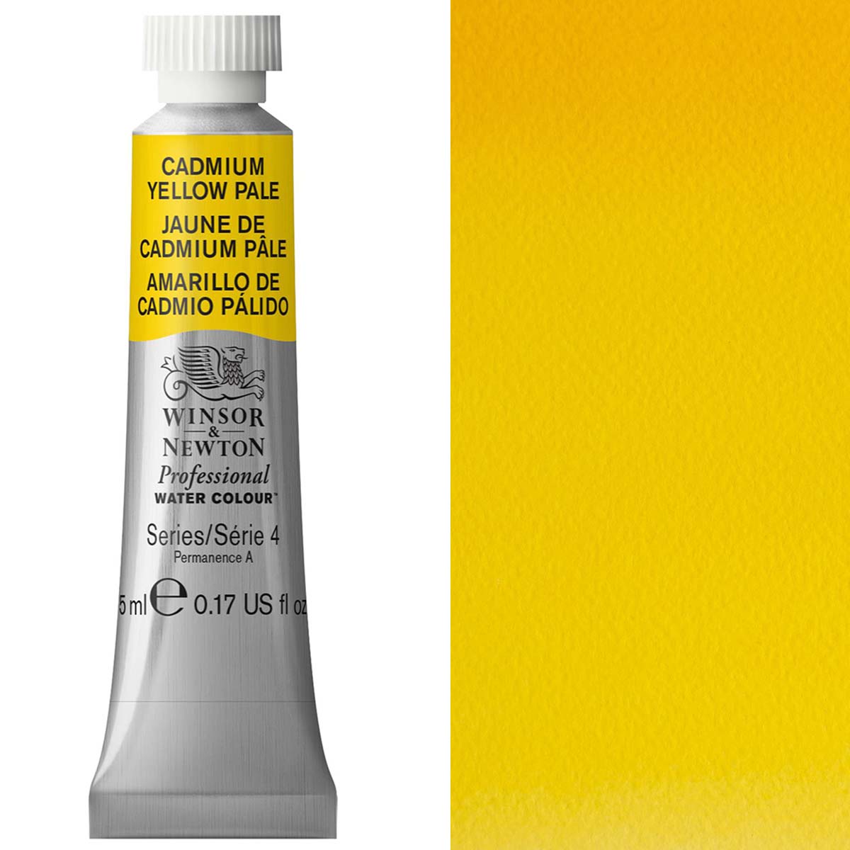 Winsor e Newton - Watercolor degli artisti professionisti - 5 ml - Pale giallo cadmio