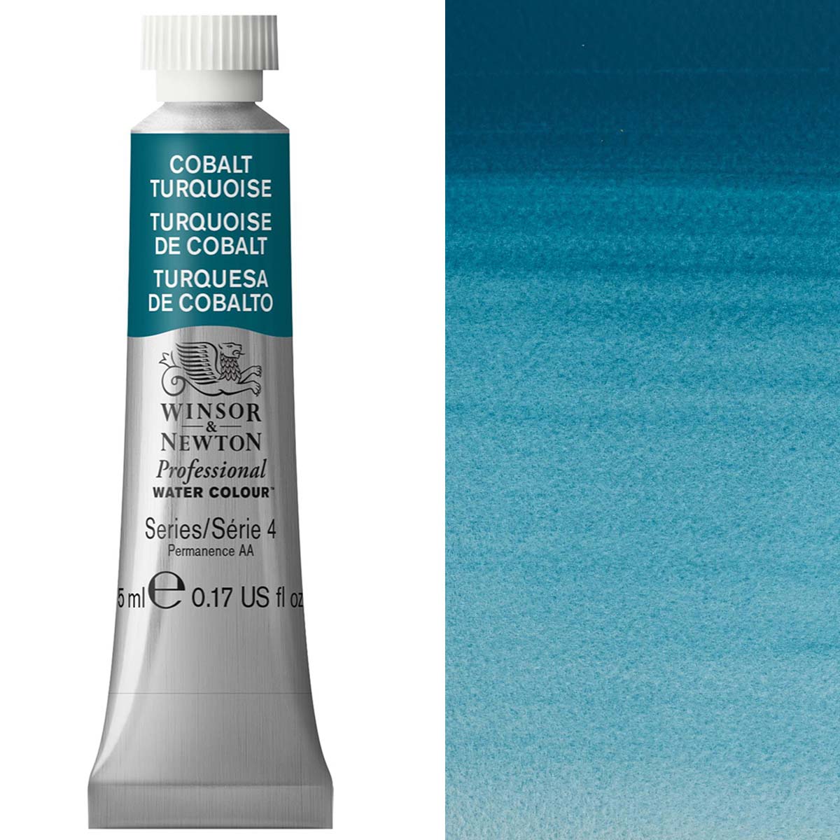 Winsor et Newton - Aquarelle des artistes professionnels - 5 ml - Turquoise de Cobalt