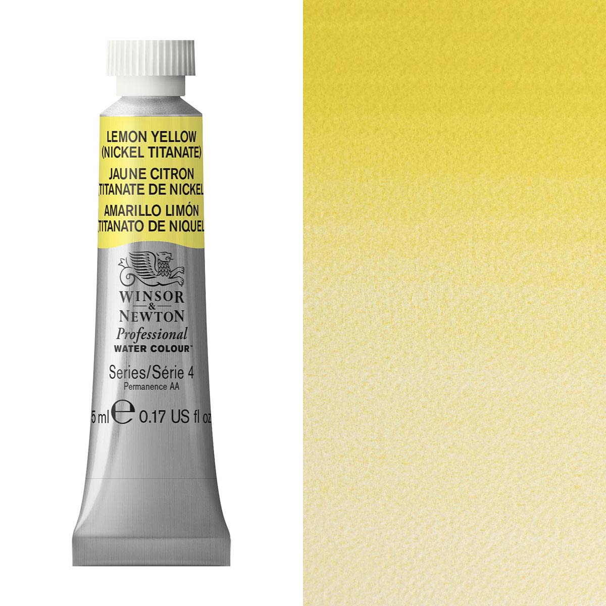Winsor et Newton - Aquarelle des artistes professionnels - 5 ml - jaune citron