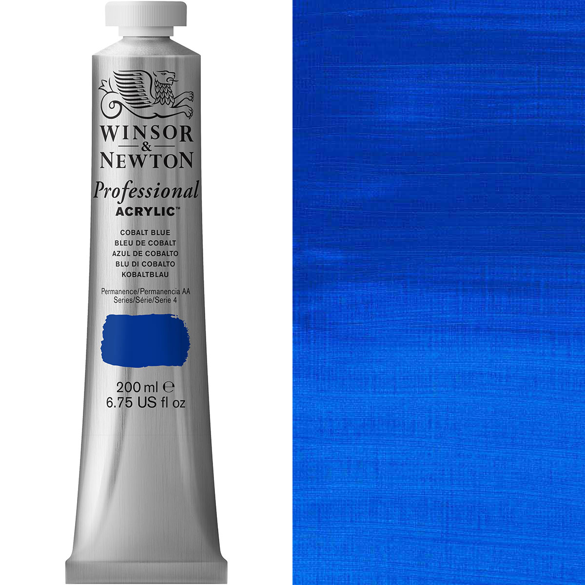 Winsor und Newton - Acrylfarbe der professionellen Künstler - 200 ml - Kobaltblau