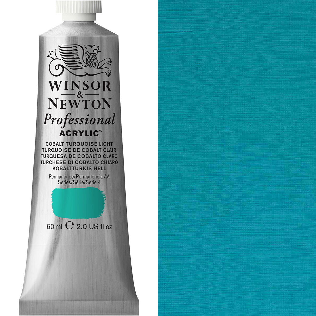 Winsor and Newton - Professional Artists' Acrylic Colour - 60ml - Cobalt Turquoise Light
