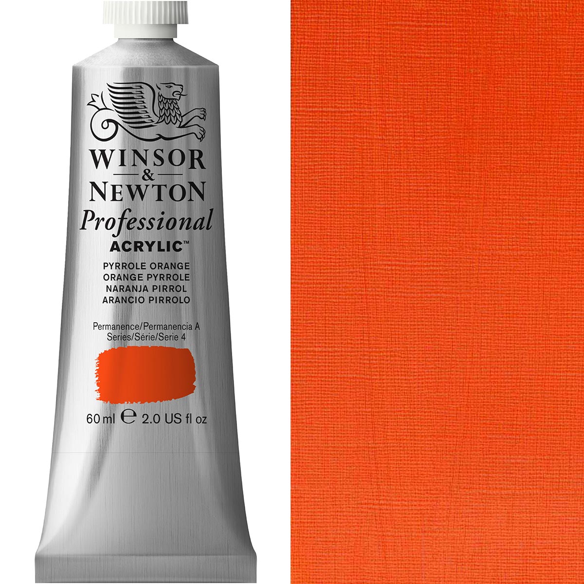 Winsor and Newton - Professional Artists' Acrylic Colour - 60ml - Pyrrole Orange