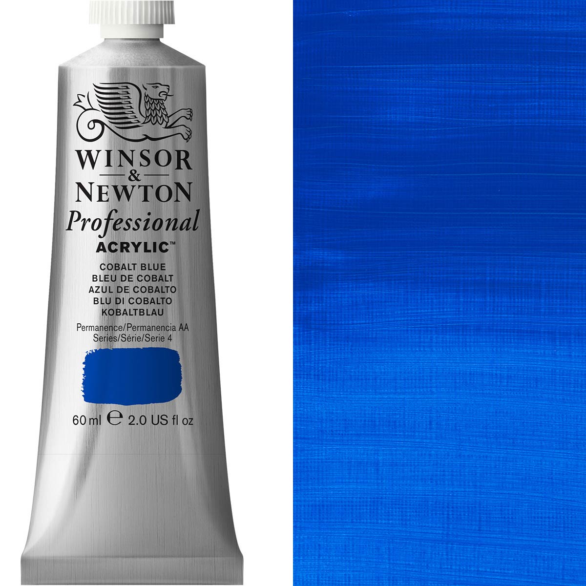 Winsor und Newton - Acrylfarbe der professionellen Künstler - 60 ml - Kobaltblau