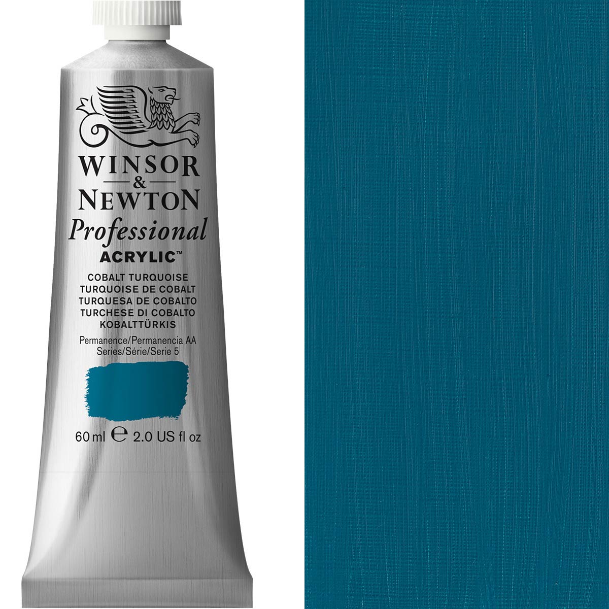Winsor e Newton - Colore acrilico degli artisti professionisti - 60ml - COBALT TURQUOISE