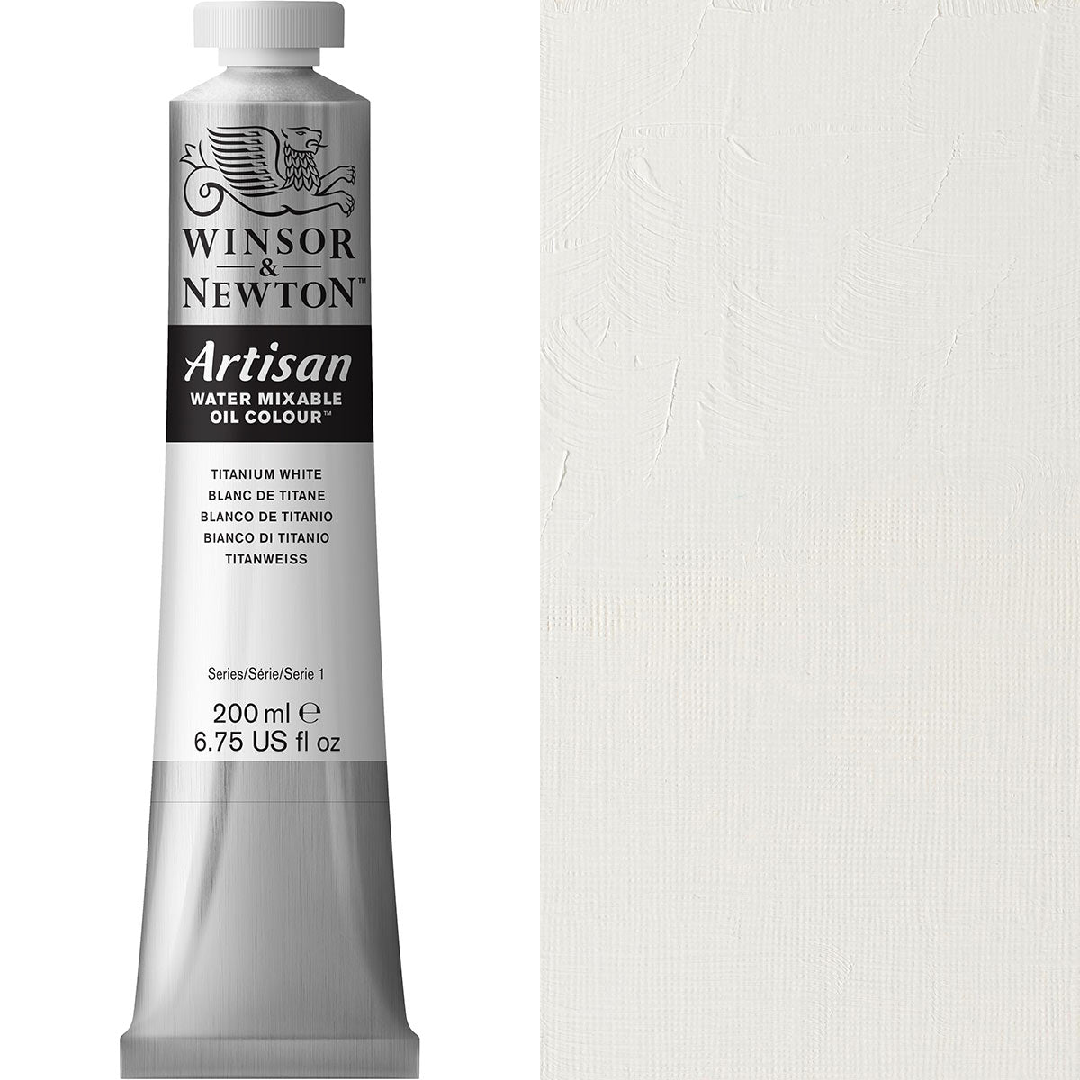 Winsor e Newton - Watermixable di colore olio artigianale - 200 ml - White in titanio