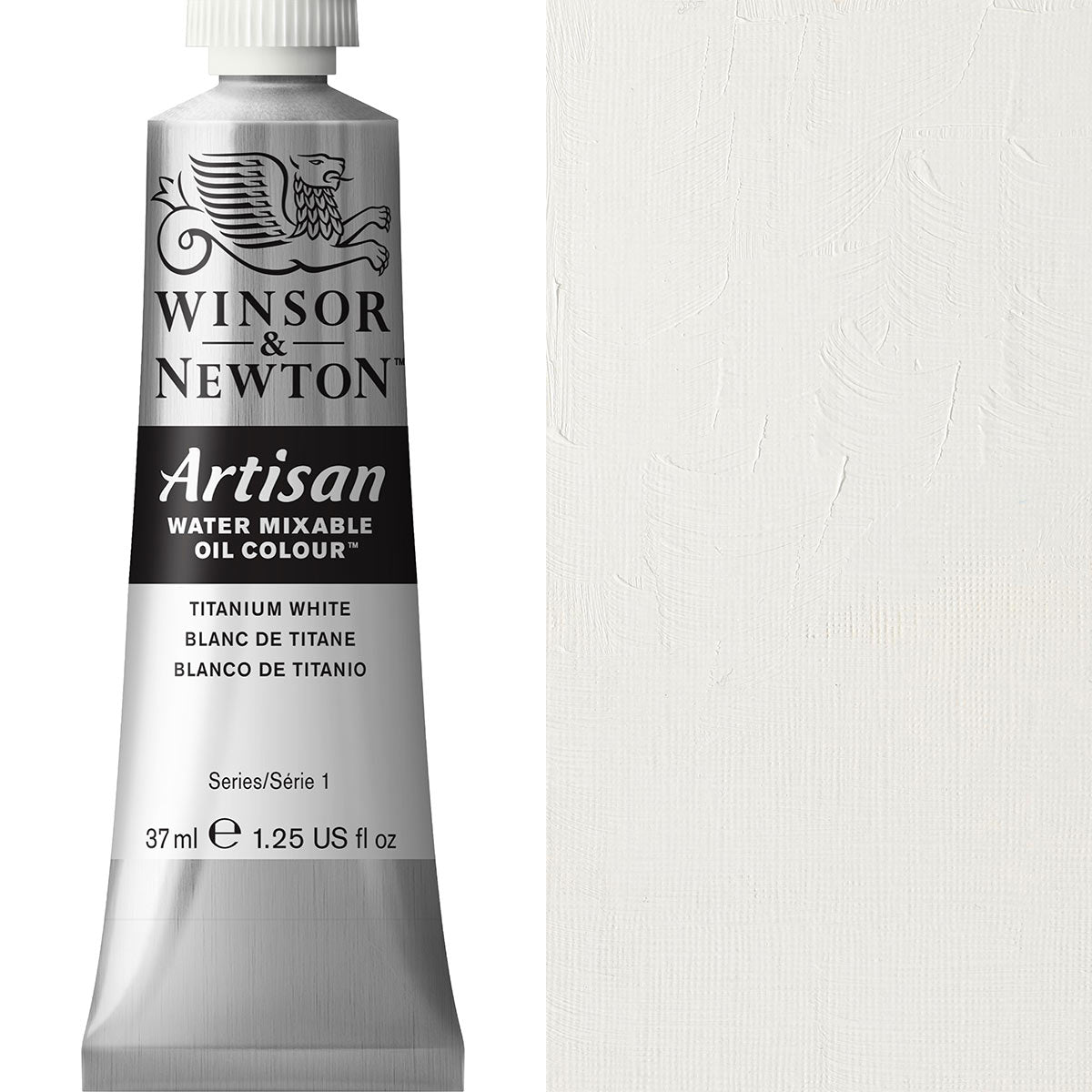 Winsor et Newton - Couleur d'huile artisanale Natermable - 37 ml - Titane blanc