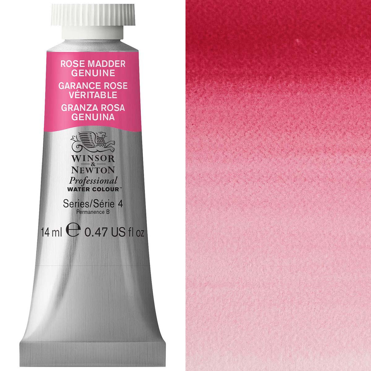 Winsor and Newton - Professional Artists' Watercolour - 14ml - Rose Madd Genuine