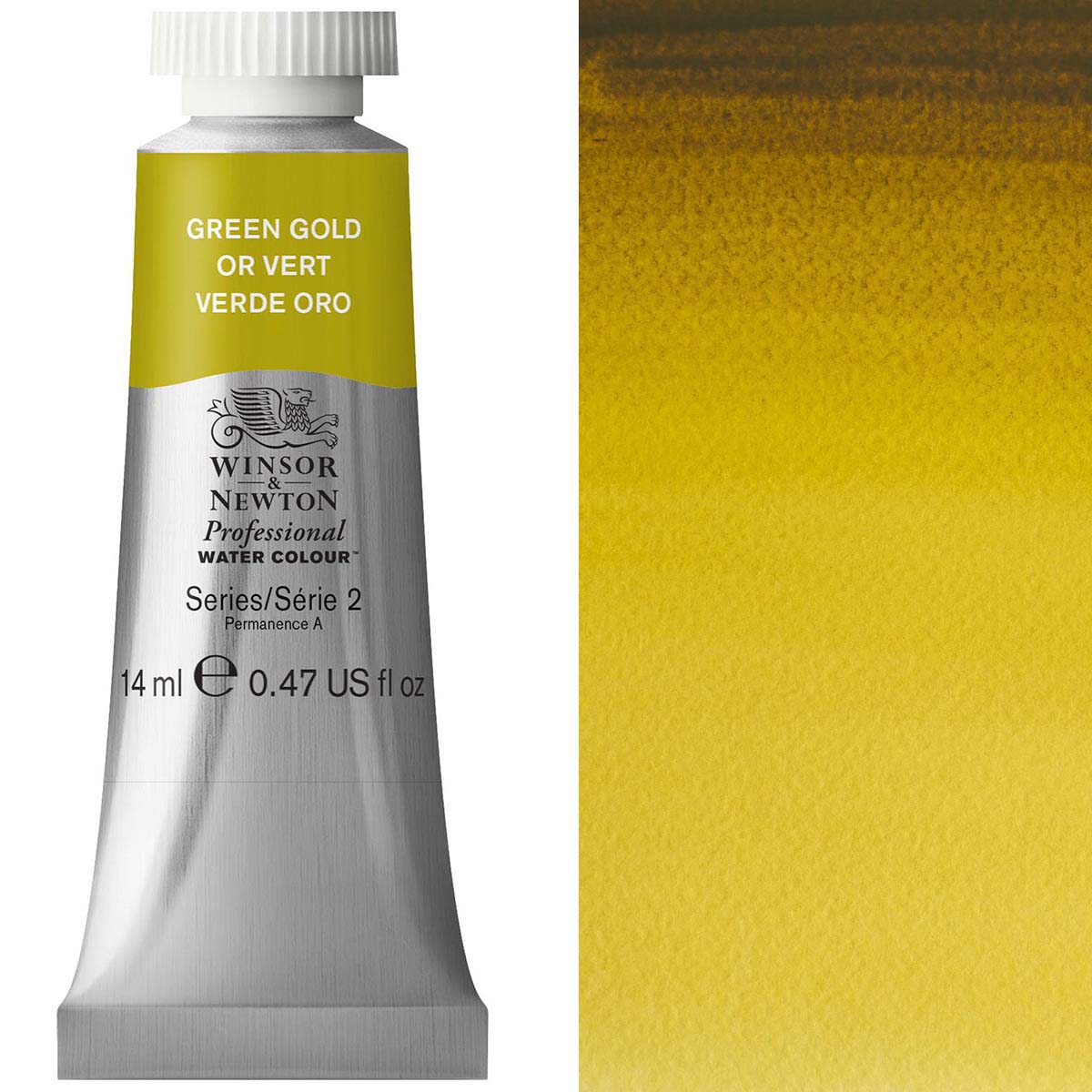 Winsor and Newton - Professional Artists' Watercolour - 14ml - Green Gold