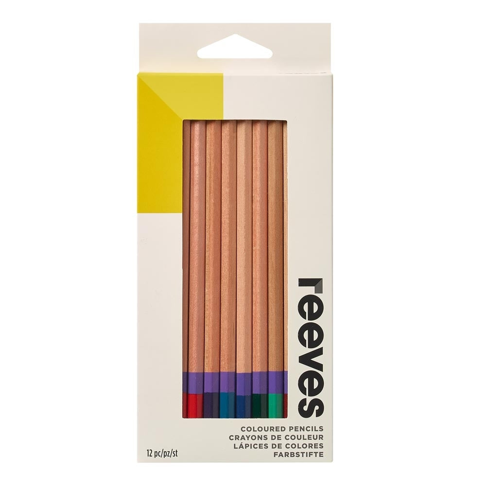 Reeves - 12 crayons de couleur assortis