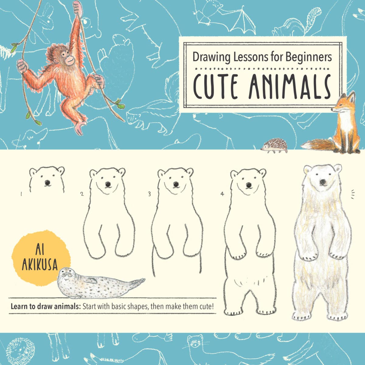 Walter Foster Books - Lessen trekken voor beginners: schattige dieren