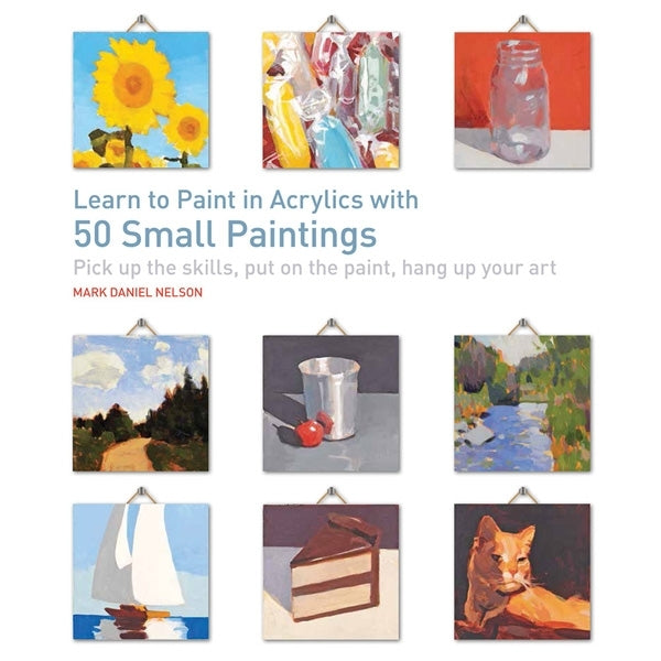 Livre - Apprenez à peindre à l'acrylique avec 50 petites peintures