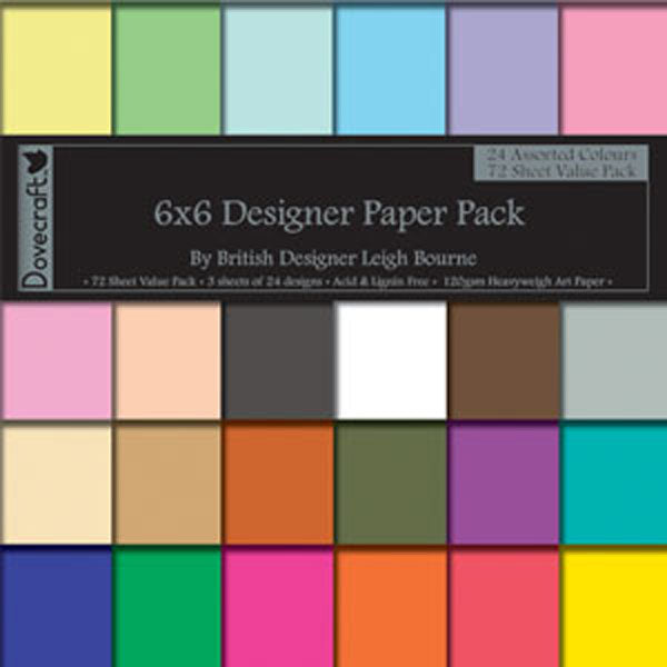Dovecraft - Pad de valeur multi-couleurs 6x6 "(72 feuilles)