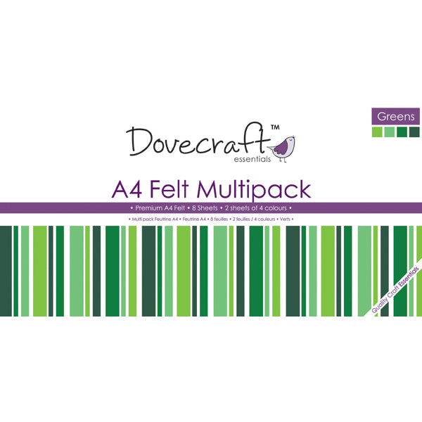 Dovecraft - A4 Felt - Greens