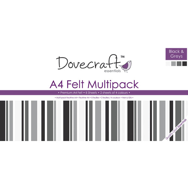 Dovecraft - A4 Felt - Blacks