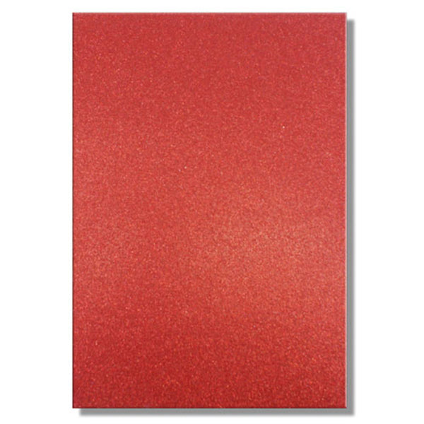 Dovecraft - A4 Glitter Card Red