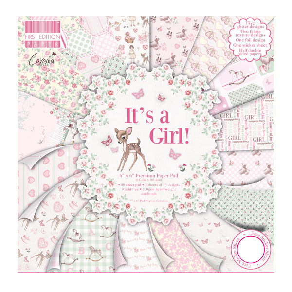 First Edition - - It's a Girl - 8 x 8