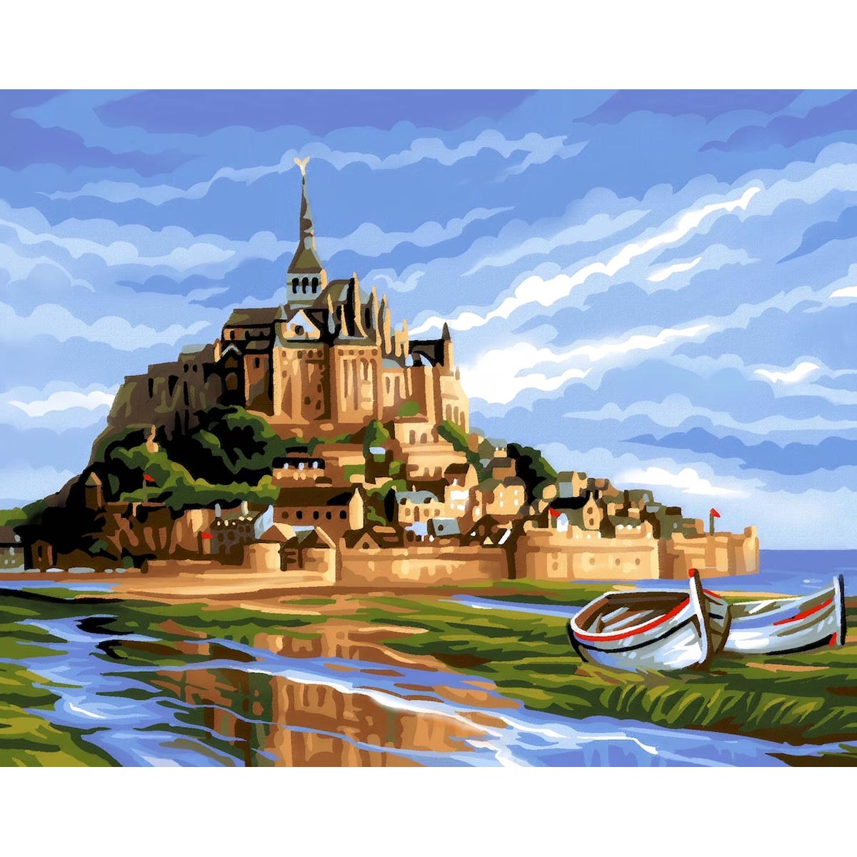 KSG - Groot schilderij op getallen - Mont St Michel