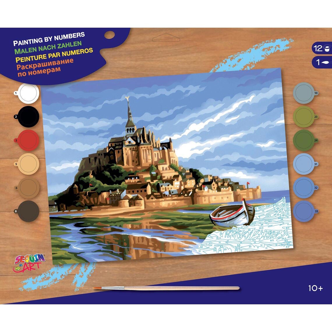 KSG - Groot schilderij op getallen - Mont St Michel
