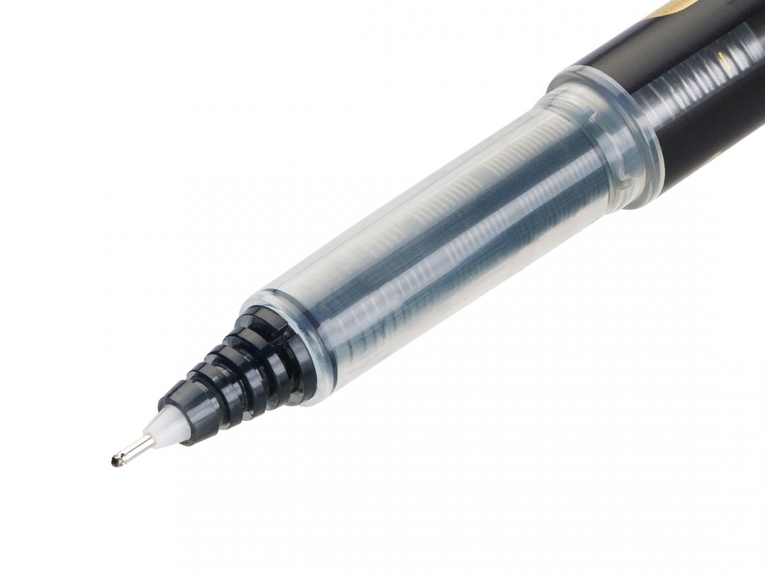 Piloot Hi -Tecpoint V7 - Liquid Ink Rollerball Pen - Black - Medium Tip