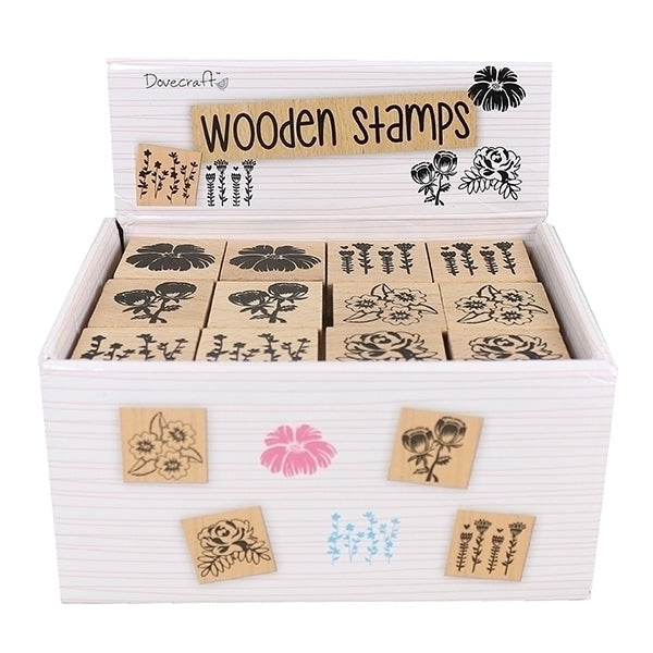 Dovecraft - Flowers Wooden Stamps CDU