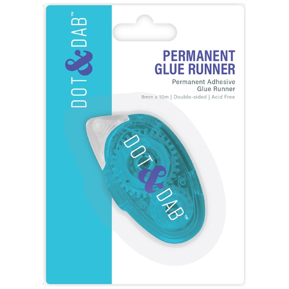 Dot and Dab Permanent Adhesive Glue Runner - 10m Dot and Dab Permanent Adhesive Glue Runner - 10m