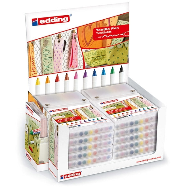 EDDING - 4600 set di penne tessili unità di visualizzazione