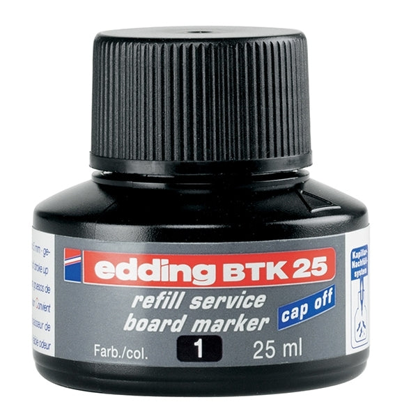 Edding - BTK25 Witbord marker opnieuw vul Ink Black 001