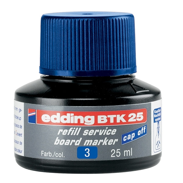 Edding - BTK25 whiteboard marker bijvulling inkt blauw 003