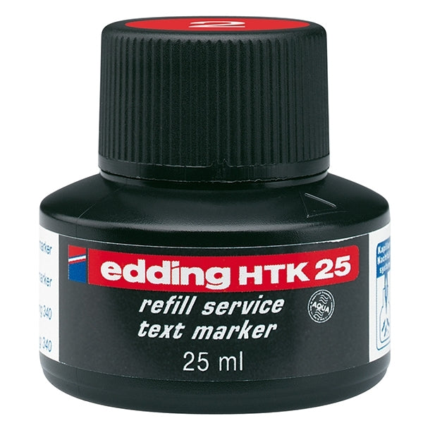 Edding - HTK25 Highlighter Recharge Ink Red 002