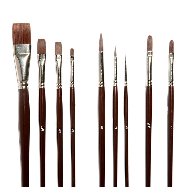 Elements - 9x Acrylic Brush set Wallet with stand