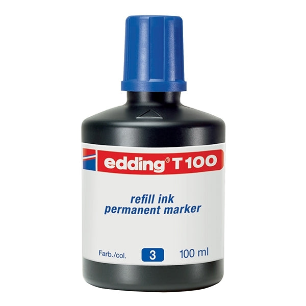 Edding - T100 Permanent Marker Nachfüllinte Blue 003