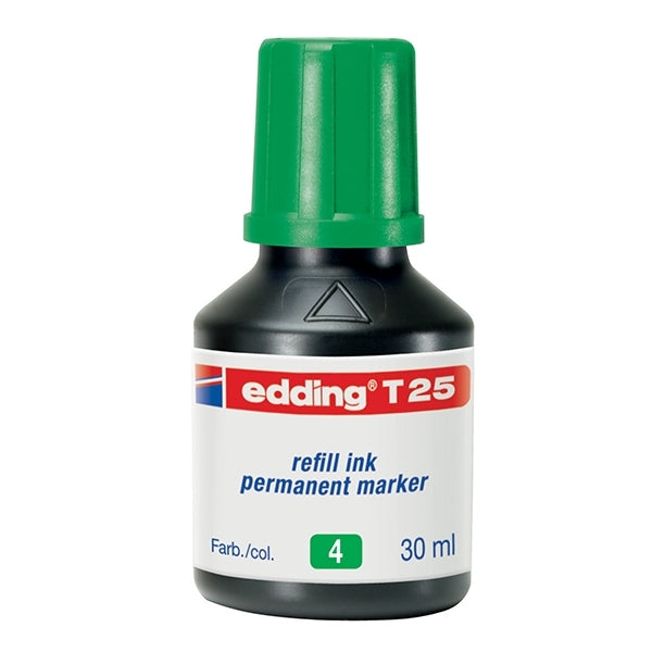 Edding - T25 Permanente marker bijvulling inkt groen 004