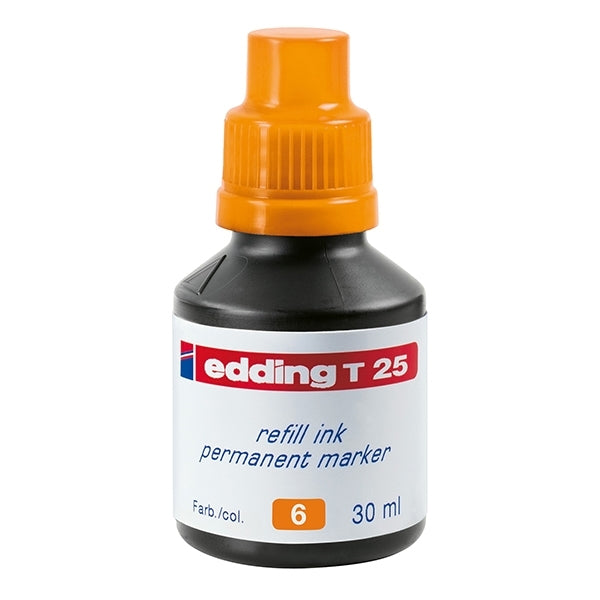 EDDING - T25 REFILLER PRERMANENT REFILL INK ORANGE 006