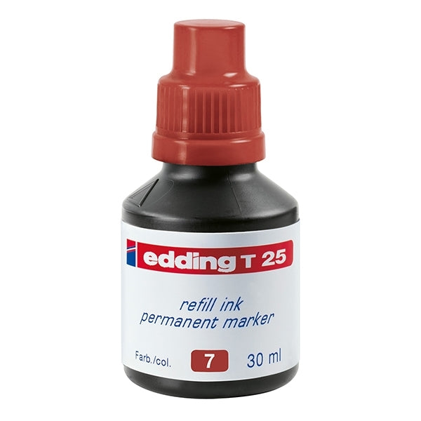 Edding - T25 Permanente marker bijvulling inkt Brown 007