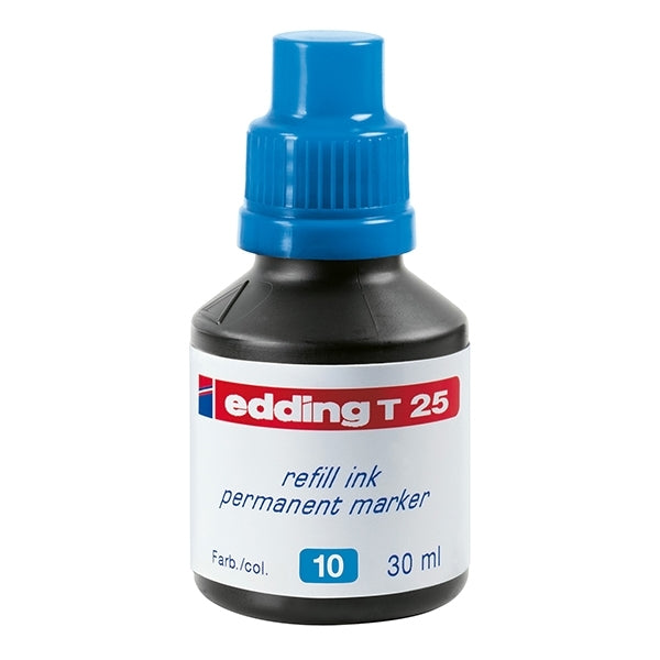 edding - T25 Permanente marker bijvullen inkt lichtblauw 010