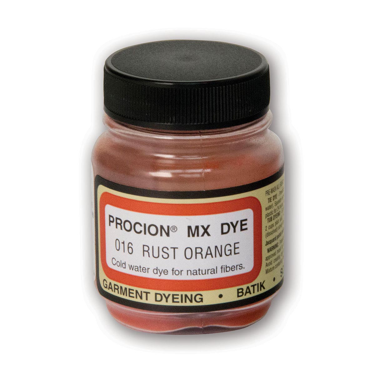 Jacquard - Procion MX Dye - Fabric Textile - Rust Orange 016