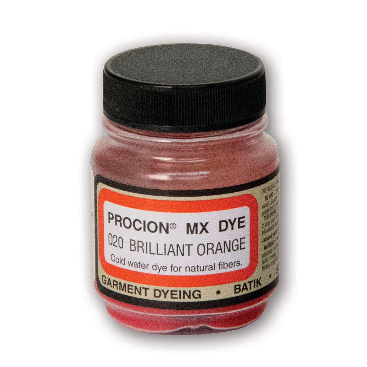 Jacquard - Procion MX Dye - Tissu Textile - Orange Vif 020