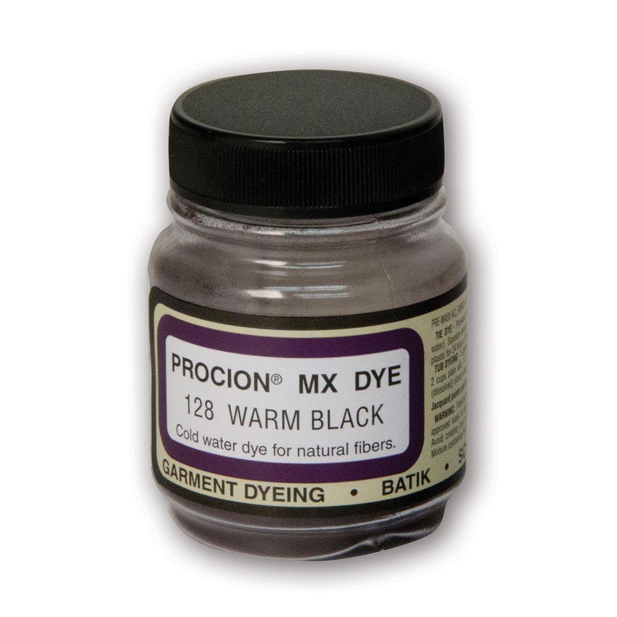 Jacquard - Procion MX Dye - Tessuto Tessile - Nero Caldo 128