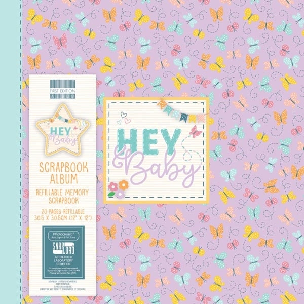 First Edition - Hey Baby Butterfly 8" x 8" Scrapbook Album